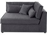 Sofa-Eckelement OTTO HOME "Enid", schwarz, B:130cm H:75cm, Baumwollmix (60% Baumwolle/40% Leinen);Struktur fein (100% Polyester);Samtoptik (100% Polyester);Samtvelours (100% Polyester);Struktur (100% Polyester);Struktur recycelt (100% recyceltes Polyester), Polsterelemente, Sofa-Eckelement, Teil eines Modulsofas, fester Sitzkomfort, auch in Breitcord