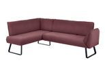 Eckbank K+W KOMFORT & WOHNEN "Drive", lila (carbernet 15), H:91cm T:68cm, Sitzbänke, Eckbank, mit Seitenteilverstellung am langem Schenkel zur Sitzplatzerweiterung