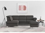 Ecksofa SIT & MORE "Arngast L-Form", braun (mocca), B:245cm H:84cm T:194cm, Sofas, Ecksofa, inklusive Kopfteilverstellung und Federkern