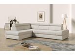Ecksofa SIT & MORE "Broadway L-Form", weiß (altweiß), B:270cm H:79cm T:213cm, Sofas, Ecksofa, mit verstellbaren Kopfteilen, wahlweise mit Bettfunktion