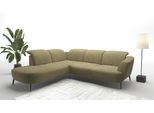 Ecksofa SIT & MORE "Zoe", grün (olive), B:300cm H:87cm T:267cm, 100% Polyester, Sofas, Ecksofa, ink.Sitztiefenverstellung, wahlweise mit Kopfteilverstellung