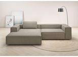 Ecksofa HOME AFFAIRE "Watertown, modernes XXL L-Form, 306 cm breit", grau (taupe), B:306cm H:68cm T:191cm, 100% Polyester, Sofas, Ecksofa, Großzügiges Lounge-Sofa mit viel Platz für die Familie