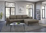 Ecksofa SIT & MORE "Bendigo L-Form", braun (schlamm), B:284cm H:87cm T:175cm, Sofas, Ecksofa, inklusive Sitztiefenverstellung, Bodenfreiheit 15 cm, 2 Fußfarben