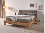 Boxspringbett HOME AFFAIRE "Villads", grün (pino), B:199cm L:231cm, Komplettbetten, Boxspringbett, Liegefläche: 180/200 cm, Inside-Boxspring-Unterbau, recycelte Stoffe