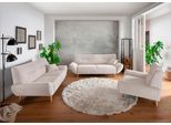 Polstergarnitur HOME AFFAIRE "Drago elegant und zeitlos, komfortabel, moderne Formensprache", beige (creme), H:81cm T:90cm, 100% Polyester, Sitzmöbel-Sets, Polstergarnitur, Set 3-2-1, bequem, versch. Stoffe, inkl. 2 Zierkissen