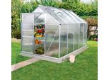 Gewächshaus VITAVIA "Venus 3800", silber (silberfarben), B:192cm T:192cm, Gewächshäuser, Gewächshaus