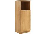 Backofen/Kühlumbauschrank HOME AFFAIRE "Teramo", natur, B:60cm H:170cm T:60cm, Massivholz, Schränke, Backofen/Kühlumbauschrank, Breite 60 cm, 1 Tür, 1 offenes Fach