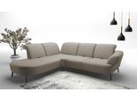 Ecksofa SIT & MORE "Dance, L-Form, inkl. Sitztiefenverstellung", grau (taupe), B:302cm H:91cm T:270cm, 95%Polyester 5%Polyamid, Sofas, Ecksofa, inkl. Click&Seat, optional mit Kopfteilverstellung