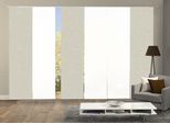 Schiebegardine HOME WOHNIDEEN "PIVE 6er SET" Gr. 1, grau (taupe), B:60cm H:245cm, Polyester, Gardinen, Schiebegardine, Schiebevorhang Digidruck 6er Set PIVE