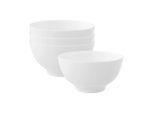 Schale VILLEROY & BOCH "Bols Royal 550 ml 4er Set weiß", weiß, Schüsseln, Schale