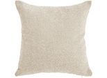 Kissenhülle DONE. "Touch", beige (sand), B:65cm L:65cm, Polyester, Obermaterial: 57% Polyacryl, 43% Polyester, Kissenbezüge, Kissenhülle, Einfarbige Kissenhülle aus weichem Bouclé-Stoff