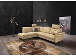 Ecksofa HOME AFFAIRE "Sarsina: mit Tonnentaschen-Federkern, perfekt zum Entspannen L-Form", beige (sand), B:265cm H:85cm T:223cm, 94% Polyester, 6% Nylon, Sofas, Ecksofa, inklusive 2 motorischen Relaxfunktionen mit Herz-Waage-Beschlag