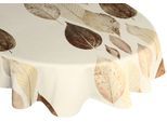 Tischdecke WIRTH "MAREK" Gr. 1, braun, B:130cm L:190cm, Polyester, Tischdecken, Tischdecke, oval