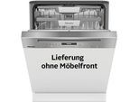 MIELE teilintegrierbarer Geschirrspüler "G7131 SCi AD 125 Edition", Energieeffizienz: B, silber (cleansteel front), B:59,8cm H:80,5cm T:57cm, Geschirrspüler, teilintegrierbarer Geschirrspüler