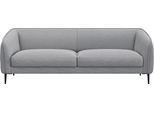 3-Sitzer FLEXLUX "Belle Designsofa, Couch, bequem durch Kaltschaum im Sitz", grau (sophisto gre), B:218cm H:74cm T:89cm, 100% Polyester, Sofas, 3-Sitzer, Skandinavisches Design, In hochwertiger Verarbeitung