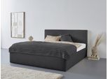 Polsterbett "Vita", grau (anthrazit), L:210cm, Bezug: 100% Polyester, Polsterung: Polsterwatte, Material, Gestell: gepolsterter Holzwerkstoff, WESTFALIA SCHLAFKOMFORT, Betten, Polsterbett, auch mit Stauraum erhältlich, inkl. Kopfteilverstellung