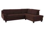Ecksofa HOME AFFAIRE "Yesterday zeitlos und elegant, bequeme Armlehnen, L-Form", braun, B:254cm H:80cm T:186cm, Struktur (100% Polyester);Primabelle-Microfaser (100% Polyester);Antikleder-Optik Melrose (100% Polyester), Sofas, Ecksofa, wahlweise mit Bettfunktion, auch in Cord