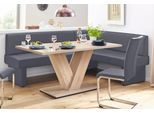 Eckbank HOME AFFAIRE, grau, B:162cm H:89cm T:222cm, Sitzbänke, Eckbank
