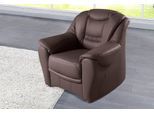 Sessel SIT & MORE "Bansin", braun (mokka), B:98cm H:94cm T:95cm, Luxus-Microfaser ALTARA NUBUCK (100% Polyester);SOFTLUX-Kunstleder;NaturLEDER (echtes Rindsleder)/Korpus SOFTLUX-Kunstleder, Sessel, Sessel
