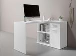 Eckschreibtisch HOME AFFAIRE "Macon", weiß, B:130cm H:77,6cm T:93cm, Tische, Eckschreibtisch, Computertisch mit vielen Stauraummöglichkeiten, Breite 130 x 93 cm