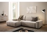 Ecksofa HOME AFFAIRE "TORGE (264cm), Schlafsofa in Cord, Samtvelours o Struktur fein, L-Form", beige (hellbeige), B:264cm H:82cm T:162cm, 100% Polyester, Sofas, Ecksofa, Schlaffunktion, Bettkasten, Liegefläche: 125/210 cm