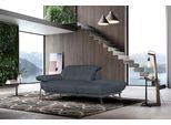 Ottomane EGOITALIANO "Anais, erstklassiges Designsofa, Breite 179 cm, Fußfarbe schattengrau", grau (dunkelgrau), Sofas, B/H/T: 179cm x 74cm x 106cm, Luxus-Microfaser, Ottomane rechts, Armlehne links, LEDER -Artikel BULL – Kat. B: Der Artikel BULL ist ein geschliffenes, pigmentiertes und behandeltes Rindsleder mit einer Dicke von 1, 3-1, 5 mm. Dieses Leder zeigt eine ziemlich weiche Hand mit einem