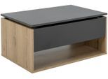 Couchtisch GAMI "Urban", grau (anthrazit, eiche helvezia nachbildung, anthrazit), B:90cm H:44cm T:60cm, Tische, Couchtisch, Couchtisch mit hochklappbarer Platte