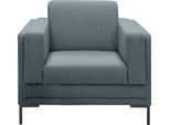 Sessel "LOOKS VII", blau (petrol), B:97cm H:82cm T:90cm, 100% Polyester, LOOKS BY WOLFGANG JOOP, Sessel, Sessel, klare Linien, edles Design