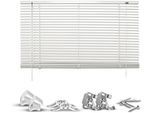 Jalousie GOOD LIFE "Matti" Gr. 6, grau (hellgrau, hellgrau, weiß), B:115cm H:220cm, Jalousien, Jalousie, Klemmfix-Jalousie aus Aluminium