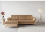 Ecksofa SIT & MORE "Göteborg", braun (macchiato), B:268cm H:90cm T:176cm, Sofas, Ecksofa, Sitztiefenverstellung und Federkern, wahlweise mit Bettfunktion