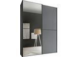 Schwebetürenschrank STAUD "Sinfonie Plus, edles Design in hochwertiger Qualität, Made in Germany", vulkan, B:225cm H:222cm T:68cm, Holzwerkstoff, Schränke, Schwebetürenschrank, Mit vier verschiedenen Ausstattungsvarianten