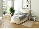 Polsterbett MAINTAL "Lyara", beige, B:107cm L:215cm, Struktur fein (100% Polyester), Betten, Polsterbett, wahlweise ohne Matratze oder mit 3 Matratzenarten zur Auswahl