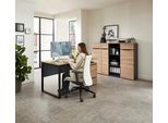 Aktenschrank INNOSTYLE, grau (artisan eiche, graphit), B:75cm H:122cm T:38cm, Dekorfolie, FSC-zertifizierter Holzwerkstoff, Hartfaserplatte, Holzwerkstoff, Kunststoff, MDF, Schränke, Aktenschrank