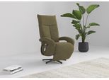 TV-Sessel SIT & MORE "Amica, inkl. Kopfteilverstellung & Drehfunktion", grün (olive), B:74cm H:112cm T:82cm, 100% Polyester, Sessel, TV-Sessel, wahlweise mit 2 Motoren, Akku und Aufstehhilfe