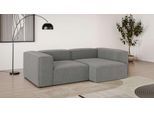Ecksofa OTTO HOME "XL HAILY L-Form, Modularsofa extra tief, Sitztiefe 100/130 cm", grau (dunkelgrau), B:260cm H:72cm T:160cm, 100% Polyester, Sofas, Ecksofa, als Modul oder separat verwendbar, für individuelle Zusammenstellung