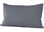 Kissenbezug PRIMERA "Primera Mako-Feinjersey Kissenbezug im Doppelpack", grau (anthrazit), B:40cm L:60cm, Feinjersey, Obermaterial: 100% Baumwolle, Kissenbezüge, Kissenbezug, In vielen Uni-Tönen