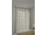 Vorhang ADAM "Wave", weiß (naturweiß, grau, schwarz), B:145cm H:245cm, Jacquard, Baumwolle (Bio-Baumwolle), Leinen, Gardinen, Vorhang, aus Leinen und Bio-Baumwolle
