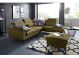 Ecksofa SIT & MORE "Percy L-Form", grün, B:270cm T:235cm, Sofas, Ecksofa, 15 cm Fußhöhe, Sitztiefenverstellung, wahlweise in 2 Fußfarben