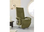 TV-Sessel SIT & MORE "Tycoon mit Kopfteilverstellung und 360 Drehfunktion", grün (olive), B:74cm H:117cm T:85cm, 98%Polyester, 2%Polyamid, Sessel, TV-Sessel, wahlweise manuell oder elektrischer Funktion, auch mit Akku (kabellos)