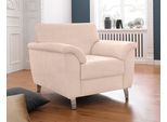 Sessel SIT & MORE "Texel", beige (creme), B:101cm H:87cm T:88cm, Luxus-Microfaser ALTARA NUBUCK (100% Polyester);Struktur (100% Polyester);Kunstleder SOFTLUX, Sessel, Sessel, inklusive Federkern