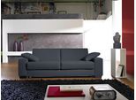 Schlafsofa BALI "Norwalk, Dauerschläfer", blau (blau, anthrazit), B:232cm H:83cm T:100cm, Sofas, Schlafsofa, in 140er und 160er Breite, 3 Varianten, auch mit Ergoflex-Lattenrost