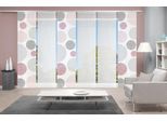 Schiebegardine VISION S "6ER SET BORDEN" Gr. 1, rosa (rosé), B:60cm H:260cm, Polyester, Gardinen, Schiebegardine, HxB: 260x60, Schiebevorhang 6er Set Digitaldruck