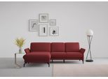 Ecksofa SIT & MORE "Fashion L-Form", rot (bordeaux), B:253cm H:84cm T:165cm, Sofas, Ecksofa, wahlweise mit Kopfteilverstellung und Vorziehsitz, motorisch