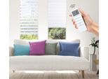 Elektrisches Rollo GOOD LIFE "Aline - SMART HOME" Gr. 9, weiß (weiß, weiß), B:90cm H:150cm, Kunststoff, Metall, Polyester, Rollos, Elektrisches Rollo, mit Fernbedienung