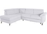 Ecksofa SIT & MORE "Arngast L-Form", silber, B:245cm H:84cm T:194cm, Sofas, Ecksofa, inklusive Kopfteilverstellung und Federkern