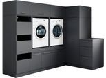 Mehrzweckschrank-Set LAUNDREEZY "Laundreezy, 9-tlg. Mehrzweckschrank-Set B/H/T 253/200/68 cm", schwarz (anthrazit matt), B:253cm H:200cm T:68cm, Holzwerkstoff, Kastenmöbel-Sets, Mehrzweckschrank-Set, Breite 253 cm, Soft-Close-Funktion, höhenverstellbare Füße