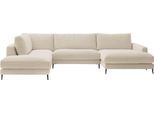 Wohnlandschaft HOME AFFAIRE "Downtown XXL B/T/H: 341/223/84 cm Loungemöbel zum Relaxen", beige (natur), B:341cm H:84cm T:223cm, 88% Polyester, 12% Polyacryl, Sofas, Wohnlandschaft, weicher Sitzkomfort, Cord-Bezug, weicher Sitzkomfort U-Form
