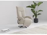 TV-Sessel SIT & MORE "Amica, inkl. Kopfteilverstellung & Drehfunktion", beige (creme), B:74cm H:112cm T:82cm, 95% Polyester, 5% Polyamid, Sessel, TV-Sessel, wahlweise mit 2 Motoren, Akku und Aufstehhilfe