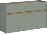 Schuhschrank HOME AFFAIRE "EVRID, Breite 110cm, hängend, 1 Schubkasten, 1 Schuhwalze", salbei nb, artisan oak nb, B:110cm H:61cm T:32cm, Holzwerkstoff, Schränke, Schuhschrank, Schuhkommode, Kommode, Sideboard, Garderobenschrank, Flurkommode