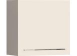 Hängevitrine OTTO HOME "Piano", beige (beige hochglanz), B:59,7cm H:57,4cm T:28,6cm, Holzwerkstoff, Schränke, Hängevitrine, mit und ohne Glaselement, UV lackiert, Soft-Close, B/H:59,7/57,4 cm